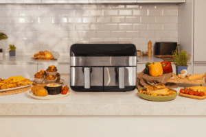 Read more about the article المقلاة الهوائية بالسلة المزدوجة